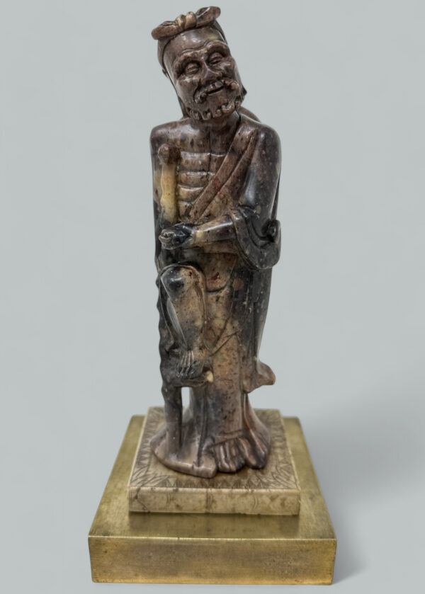 401. Antique Japanese or Chinese Carved Soapstone Gentleman Figure Meiji Period
