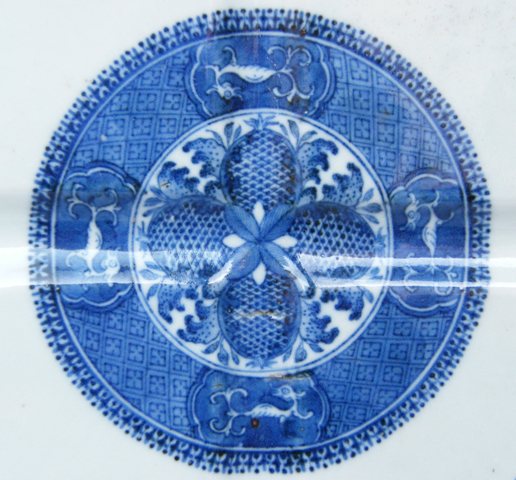 989. Rare Chinese Porcelain Fitzhugh Pattern Meat Platter 18th Ct - Image 4