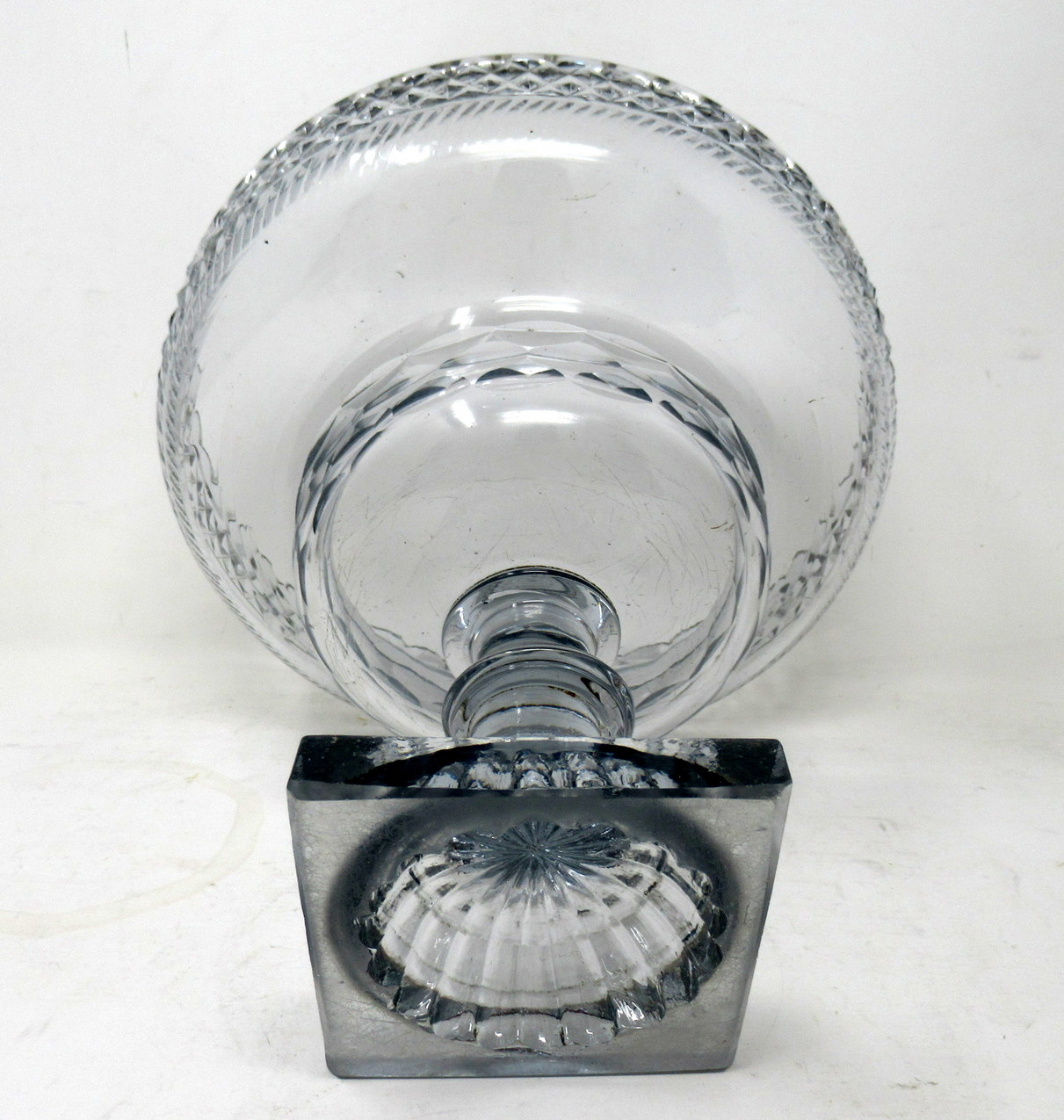 Antique Irish Tipperary Waterford Glass Cut Crystal Georgian Centerpiece Bowl 18Ct - Image 8
