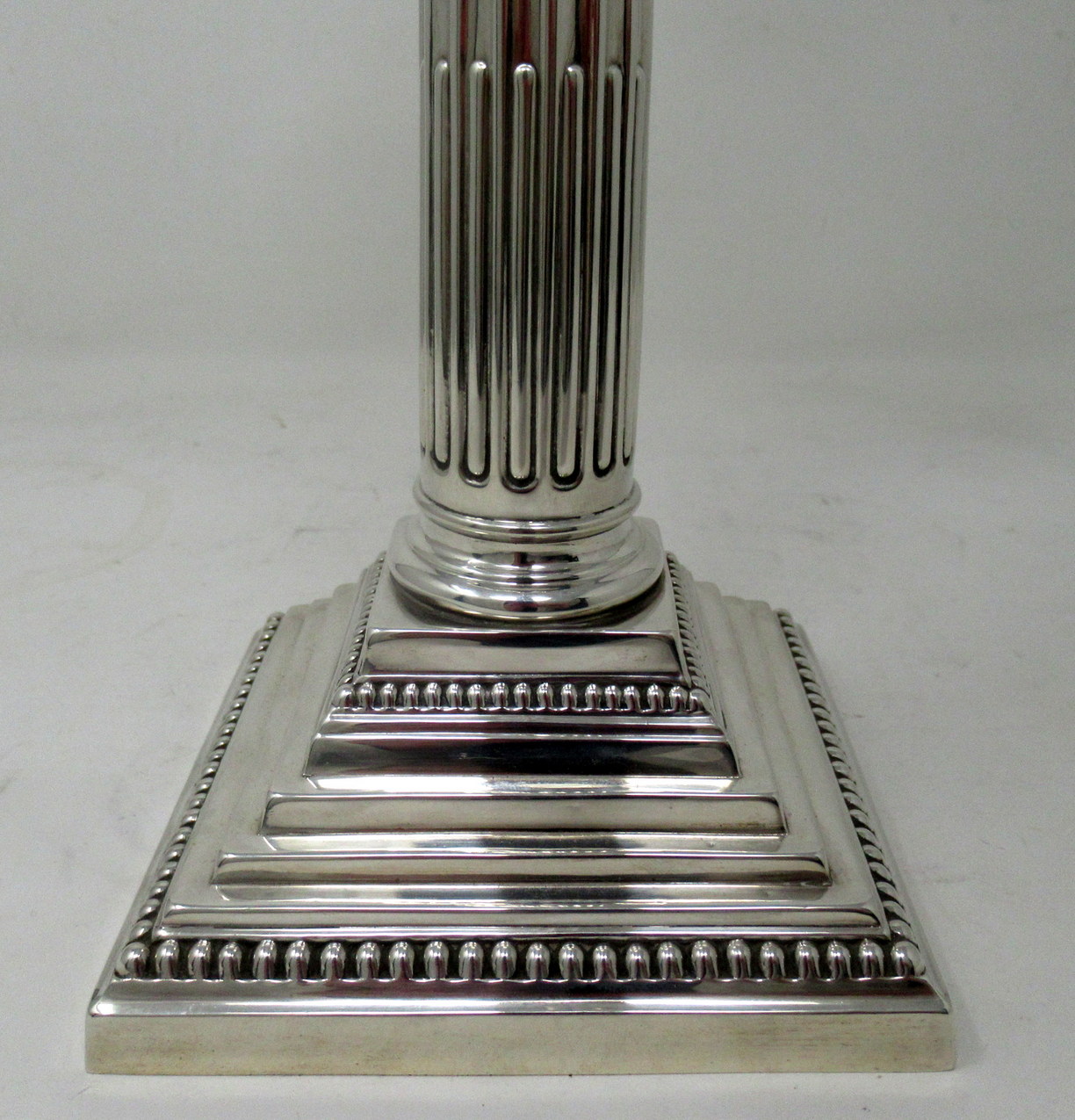 269. Antique English Sterling Silver Candlestick Candelabra Edwardian Barker Brothers - Image 7