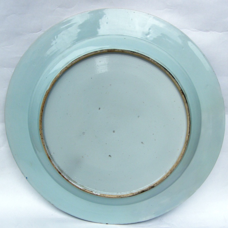 546. LARGE Chinese Blue White Charger 18th Century - Image 2