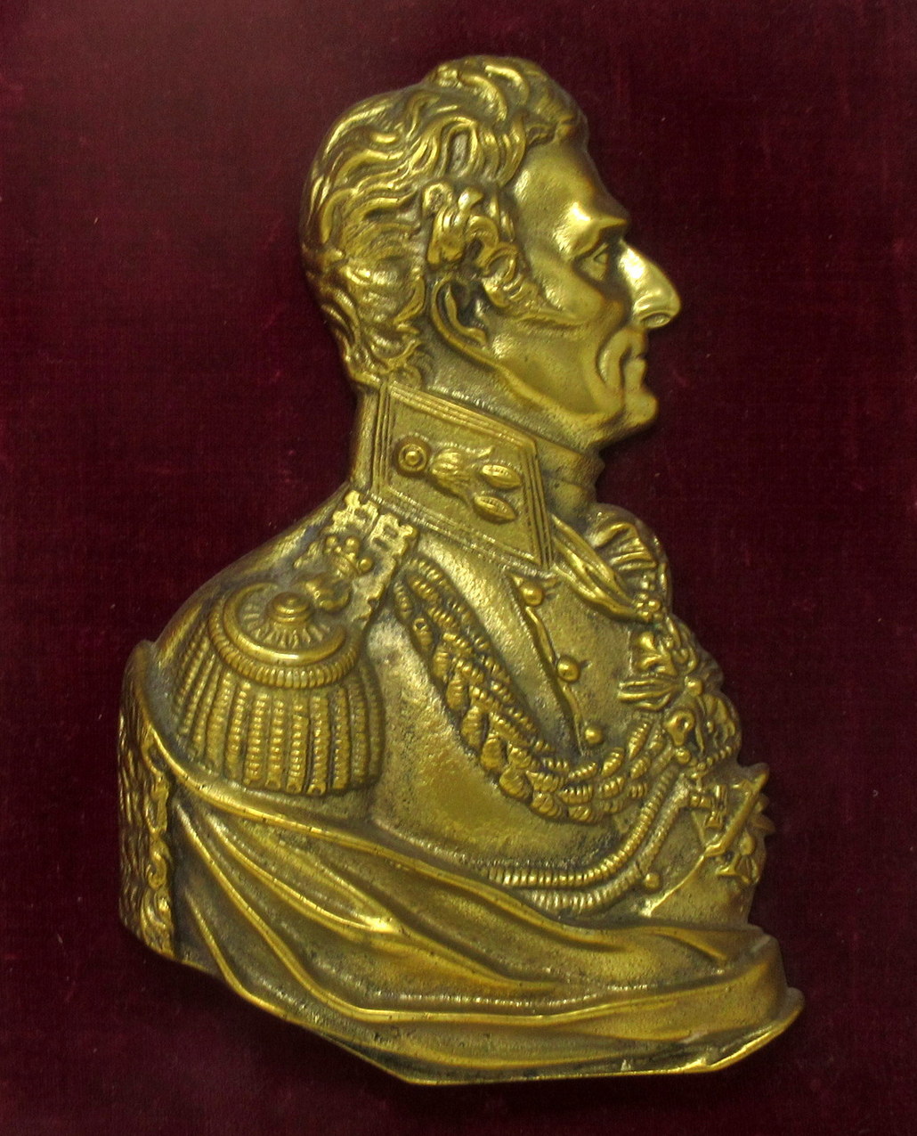613. Arthur Wellesley 1st Duke of Wellington Antique Bronze Portrait Dublin Irishman - Image 3