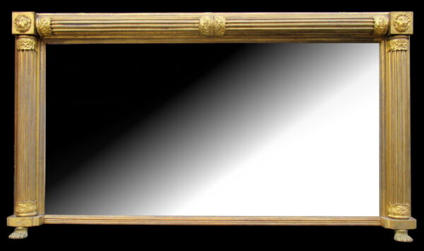 812. Rare Irish Georgian Giltwood Pier Mirror Joshua Kearney Dublin Circa 1810