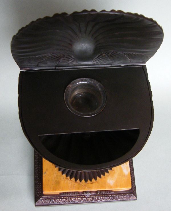 433. Rare Bronze Sienna Inkwell Regency Period Manner Thomas Messenger - Image 6