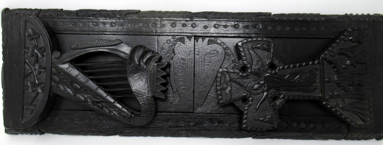 431. Rare Irish Carved Bog Oak Book Slide Attrib. to Cornelius Goggin Dublin Ireland 19Ct - Image 10