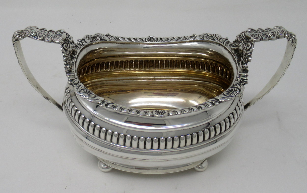 896. Fine Sterling Silver Tea Set George Nathan Ridley Hayes Chester 1907 - Image 4