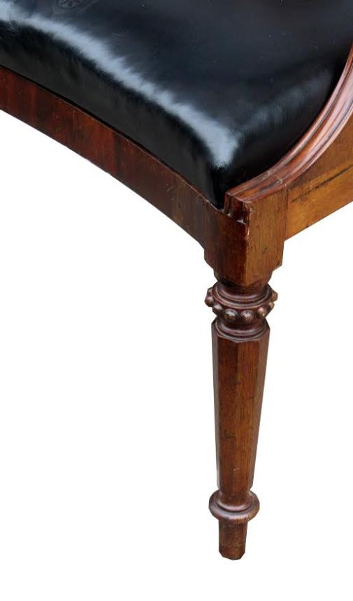 161. Pair of George IV Flame Mahogany Carvers early 19Ct - Image 4