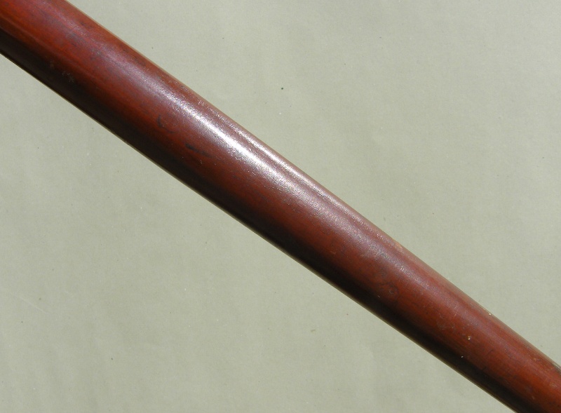 510. Malacca Walking Stick with Tau Shaped Horn Handle Dated 1904 - Image 4