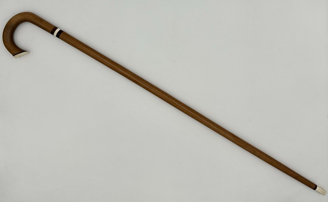 729. Antique Vintage English Ladys Gentlemas Malacca Wooden Walking Stick Cane 1920 - Image 10