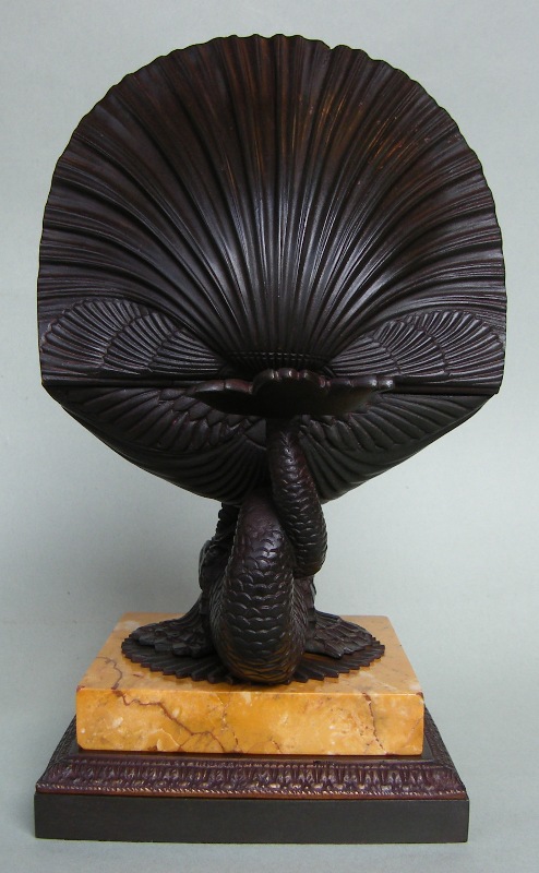 433. Rare Bronze Sienna Inkwell Regency Period Manner Thomas Messenger - Image 5