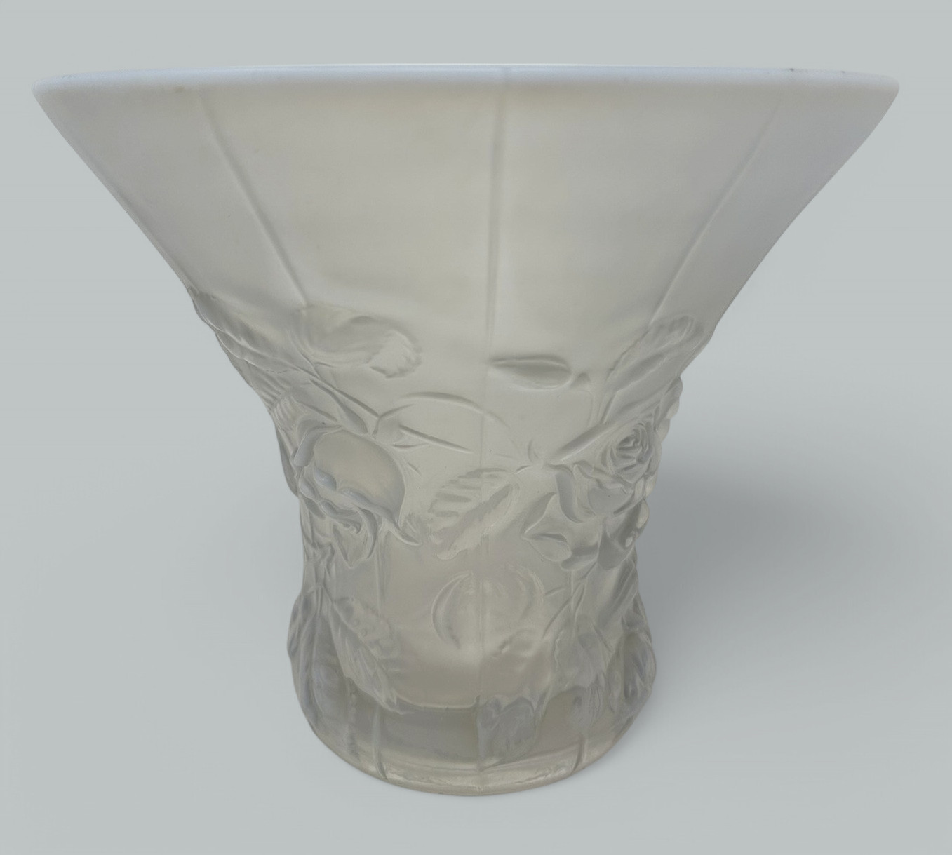 287. Antique Rene Lalique Style Barolac Art Deco Opalescent Bowl Centerpiece 1930s - Image 3