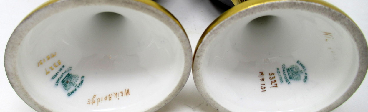 718. Coalport Porcelain Urns Hand Painted Irish Killarney Kerry Scenes 19thCt - Image 7