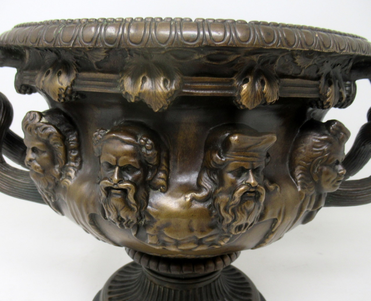 984. Antique French Ormolu Bronze Marble Warwick Albani Vase Urn Centerpiece 19thCt - Image 12
