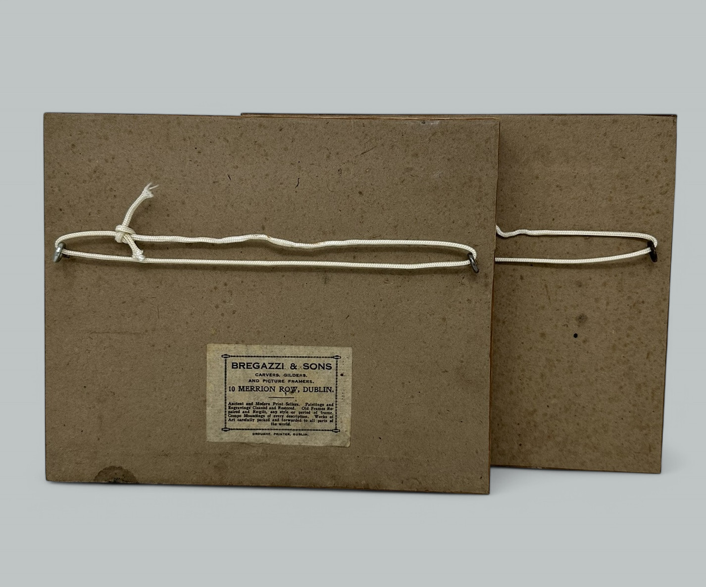 511. Antique Pair English Family Silhouettes Birdseye Maple Frames Irish Interest - Image 8