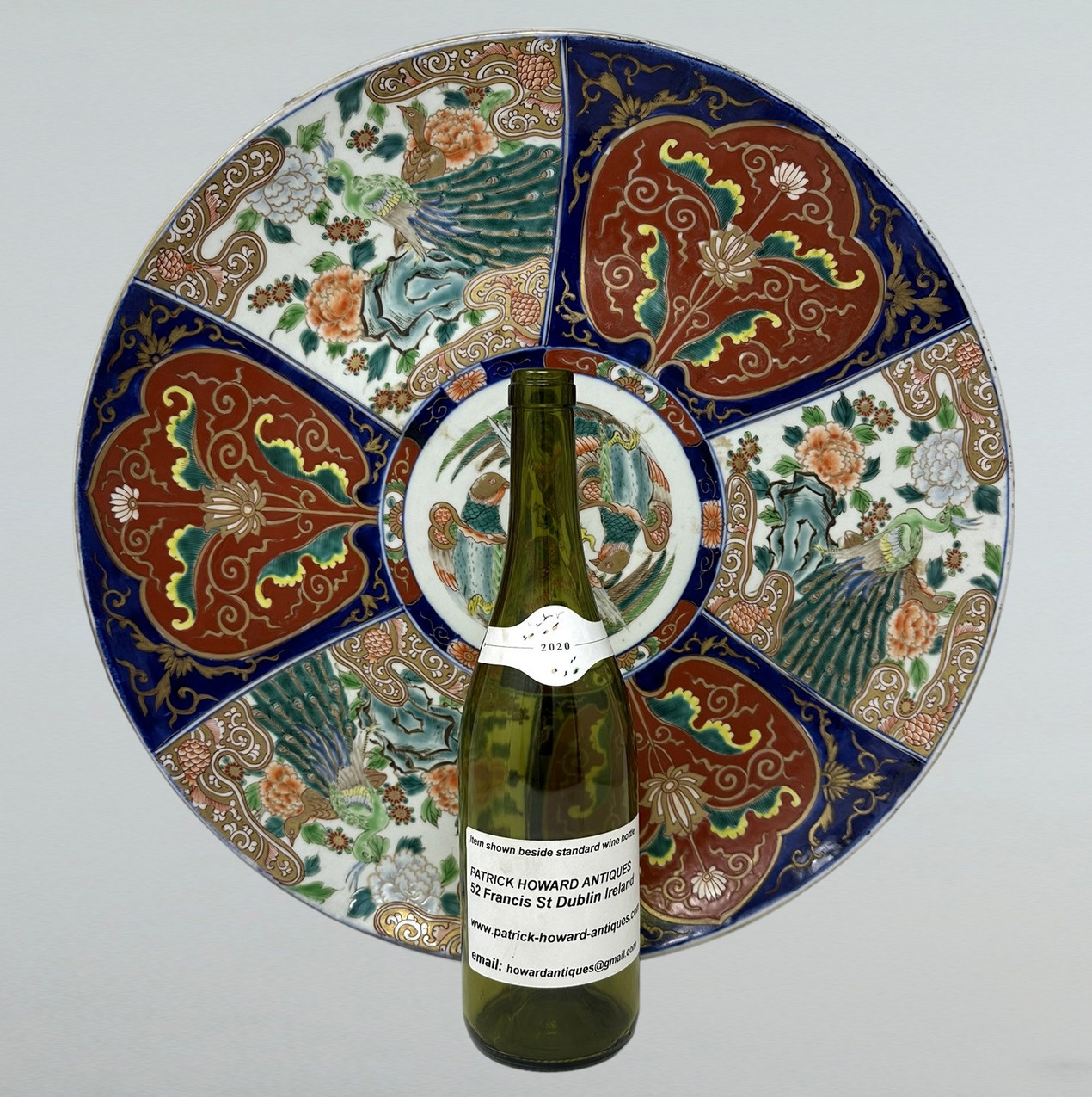 861. Antique Japanese Imari Porcelain Bowl Centerpiece Fukazawa Koransha Meiji Period - Image 6