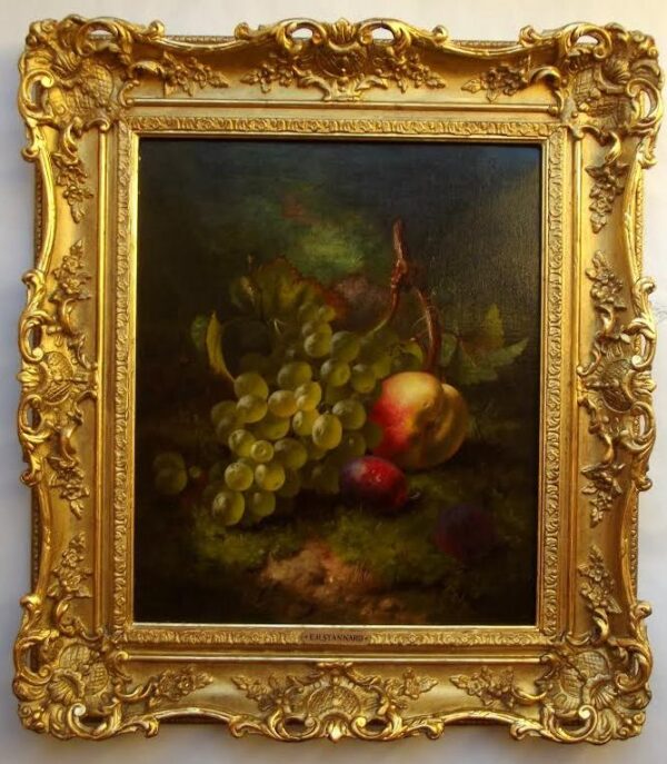 186. Eloise Harriet Stannard 1829-1915 Still Life Fruit Oil on Canvas