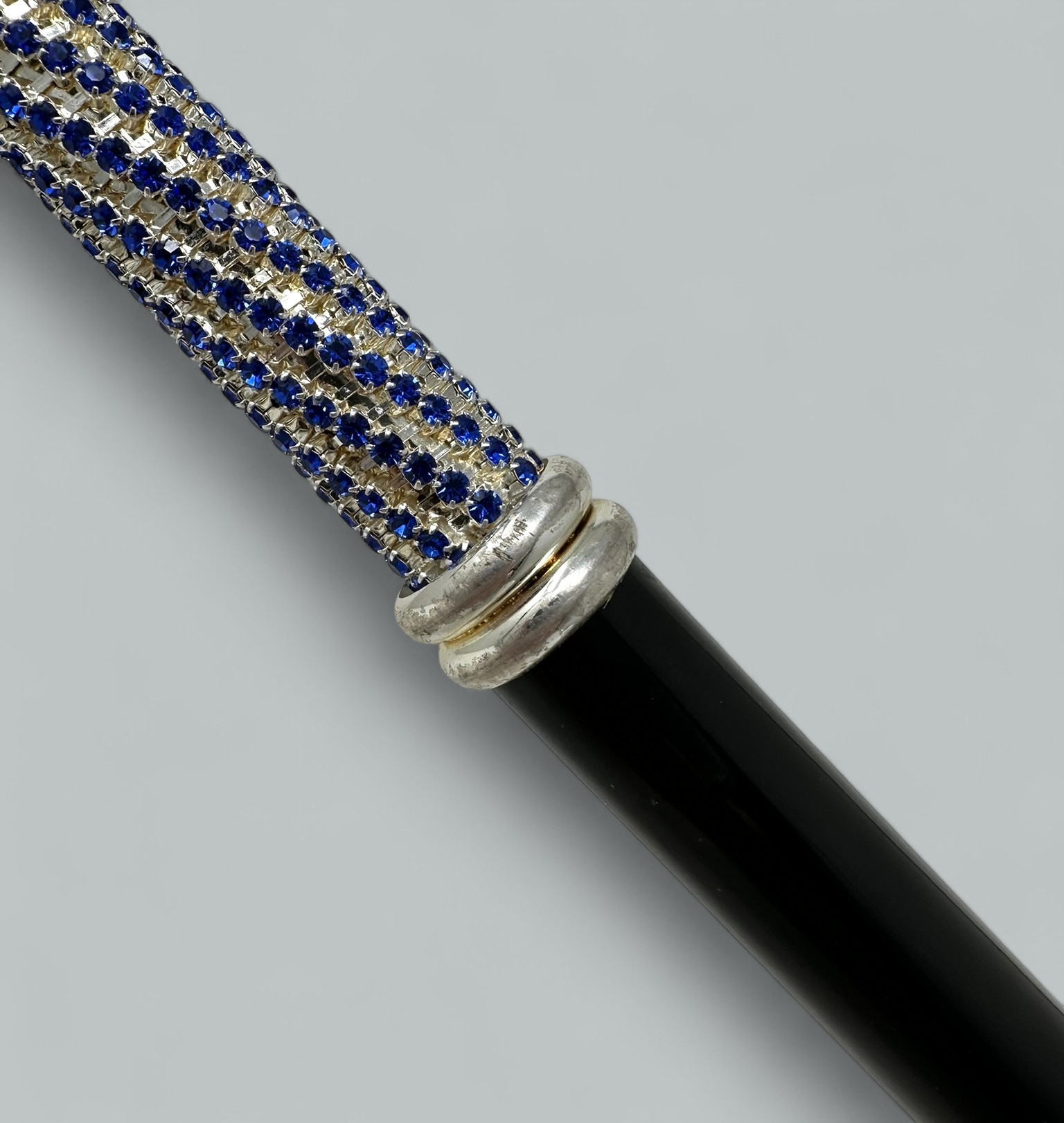 289. Antique Vintage Lady's Gentlemans Ebonised Wooden Walking Stick Dress Cane 1980s - Image 7