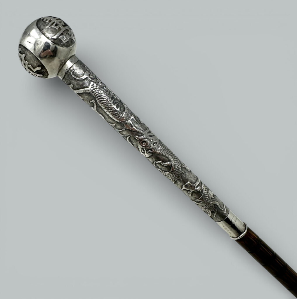 658. Antique Chinese Claw Dragon Ladys Gentleman's Wooden Walking Stick Dress Cane