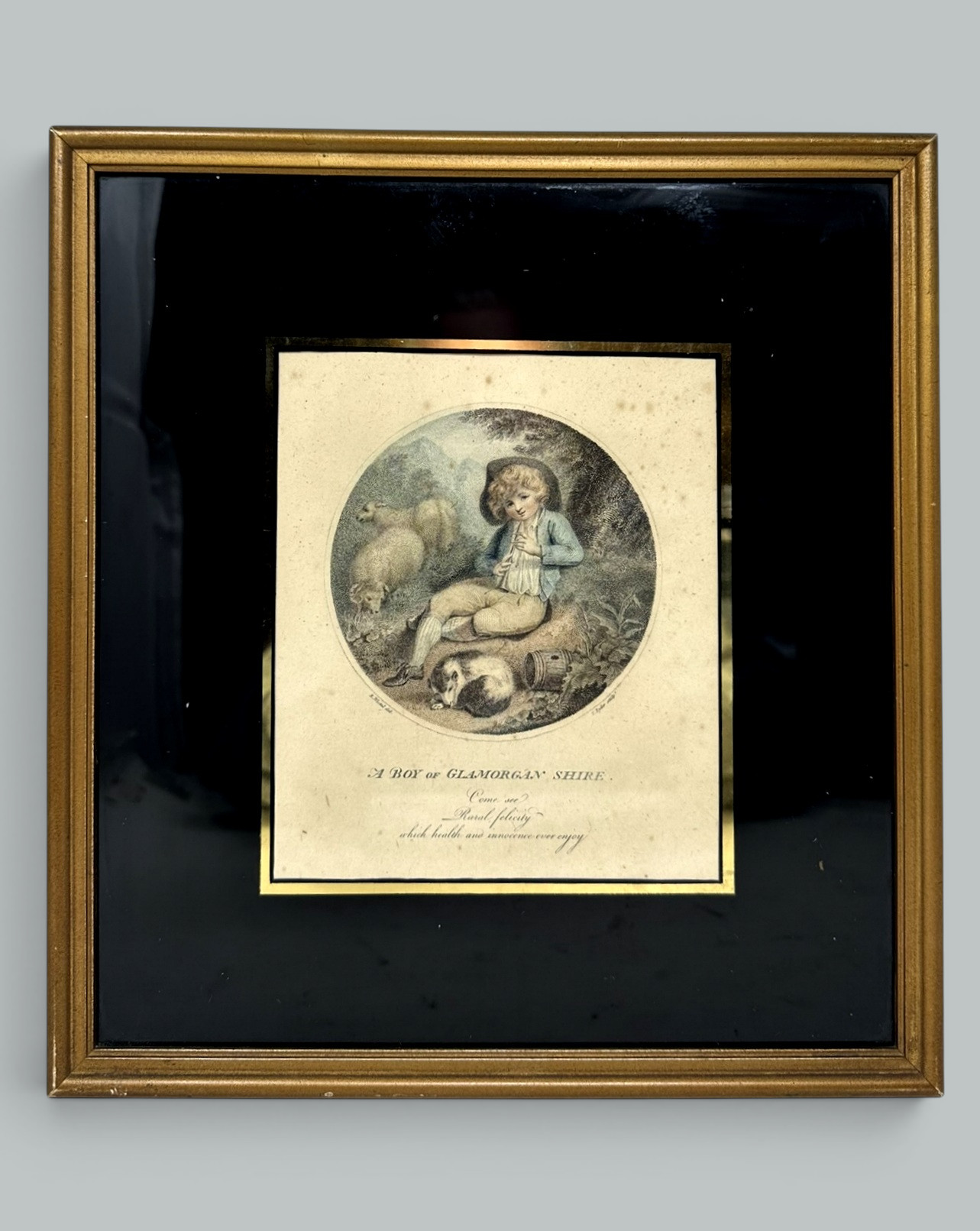 110. Antique Regency Pair Hand Colored Stipple Engravings Children Richard Westal 18Ct - Image 4