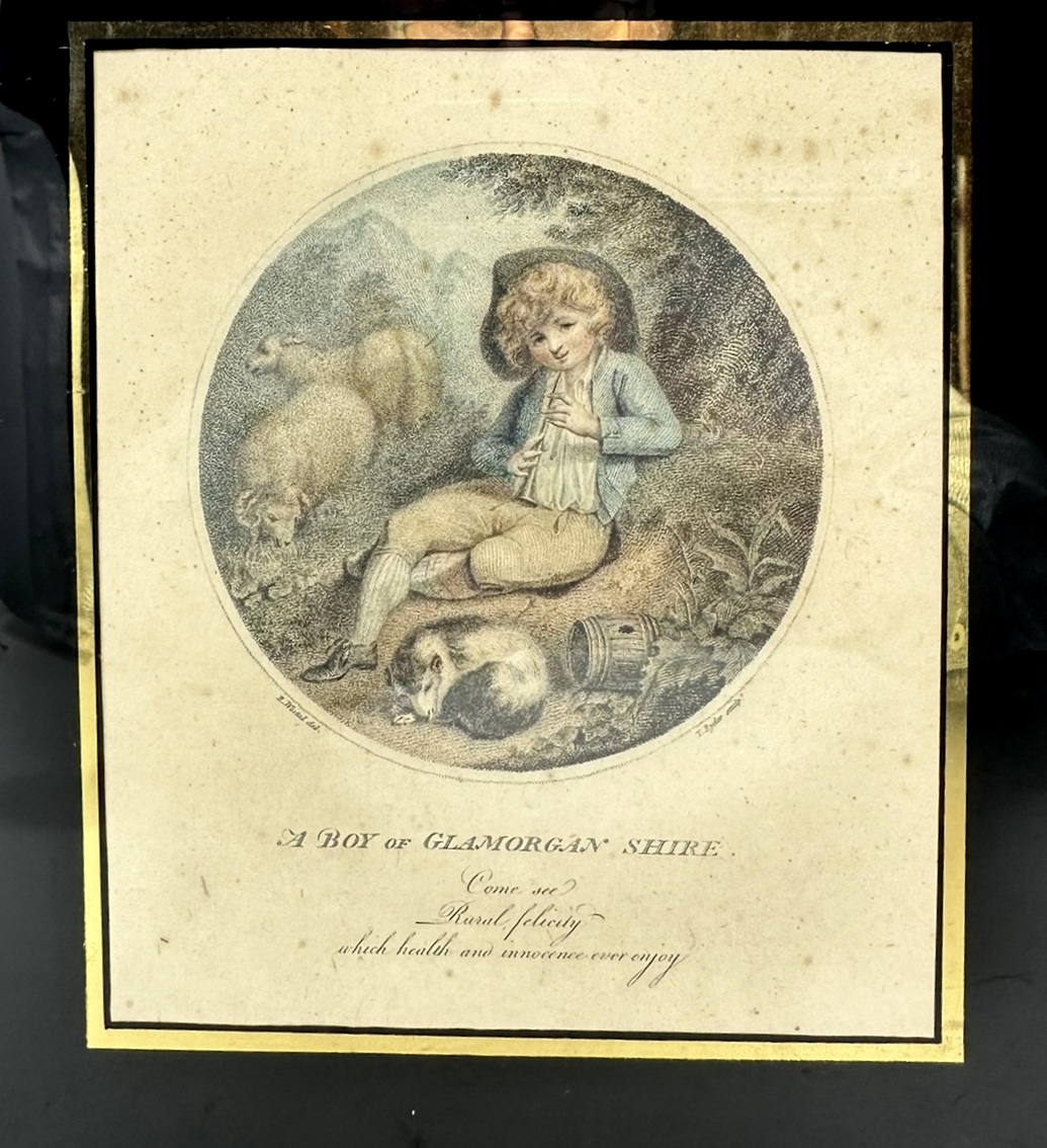 110. Antique Regency Pair Hand Colored Stipple Engravings Children Richard Westal 18Ct - Image 5