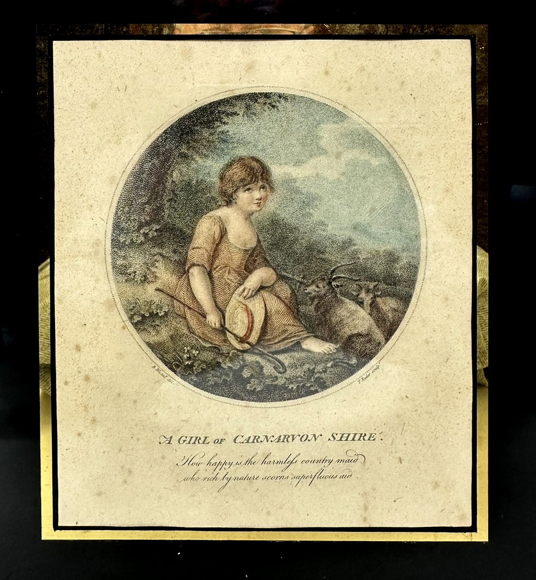 110. Antique Regency Pair Hand Colored Stipple Engravings Children Richard Westal 18Ct - Image 6