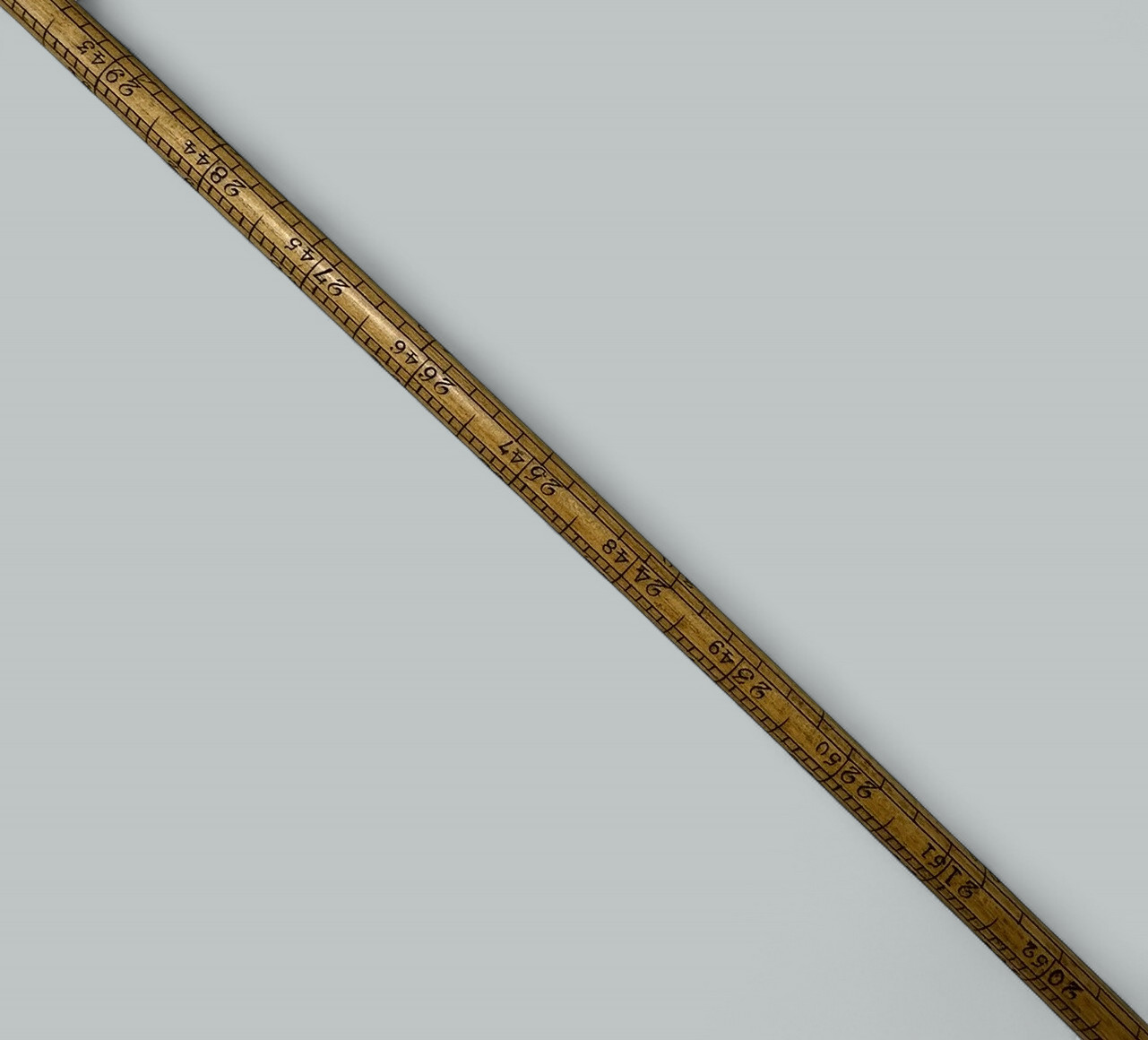 125. Antique Gentlemans Ladys Gadget Measuring English Bamboo Walking Stick Cane RARE - Image 6