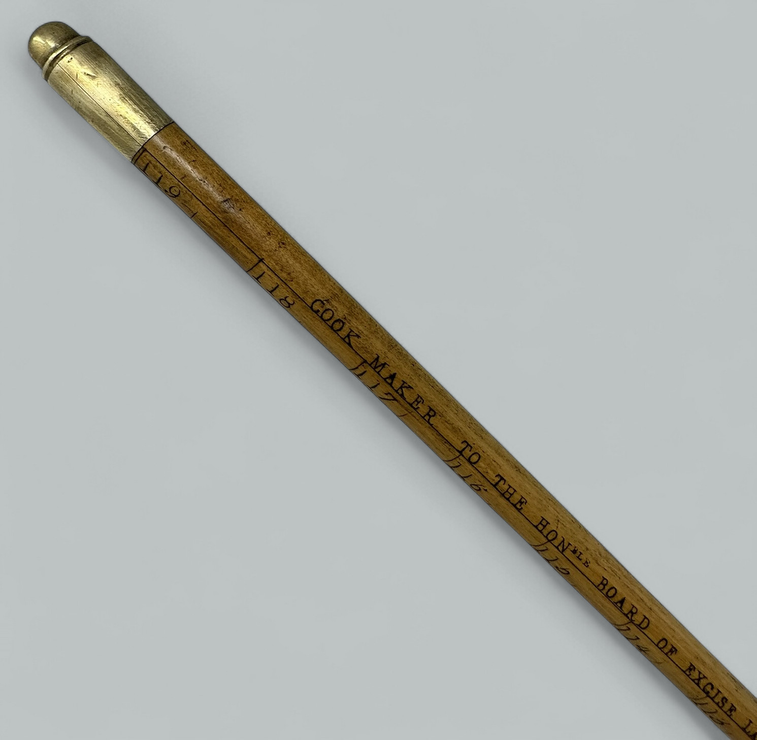 125. Antique Gentlemans Ladys Gadget Measuring English Bamboo Walking Stick Cane RARE - Image 7
