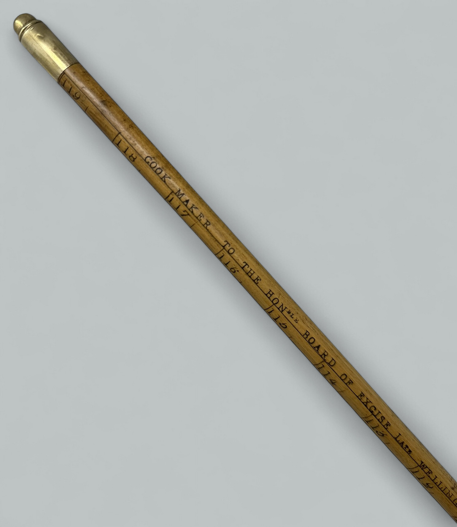 125. Antique Gentlemans Ladys Gadget Measuring English Bamboo Walking Stick Cane RARE - Image 8