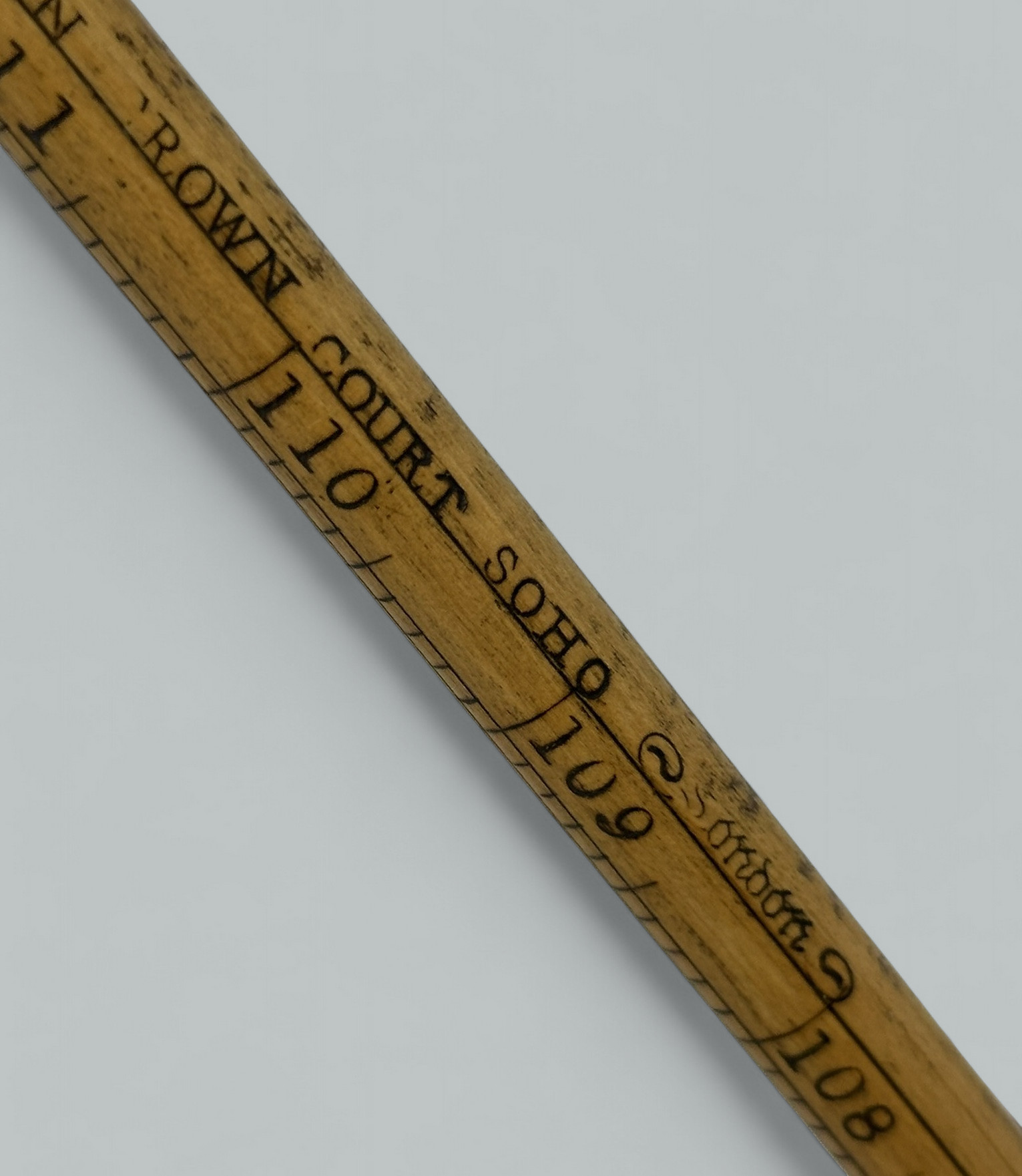 125. Antique Gentlemans Ladys Gadget Measuring English Bamboo Walking Stick Cane RARE - Image 10