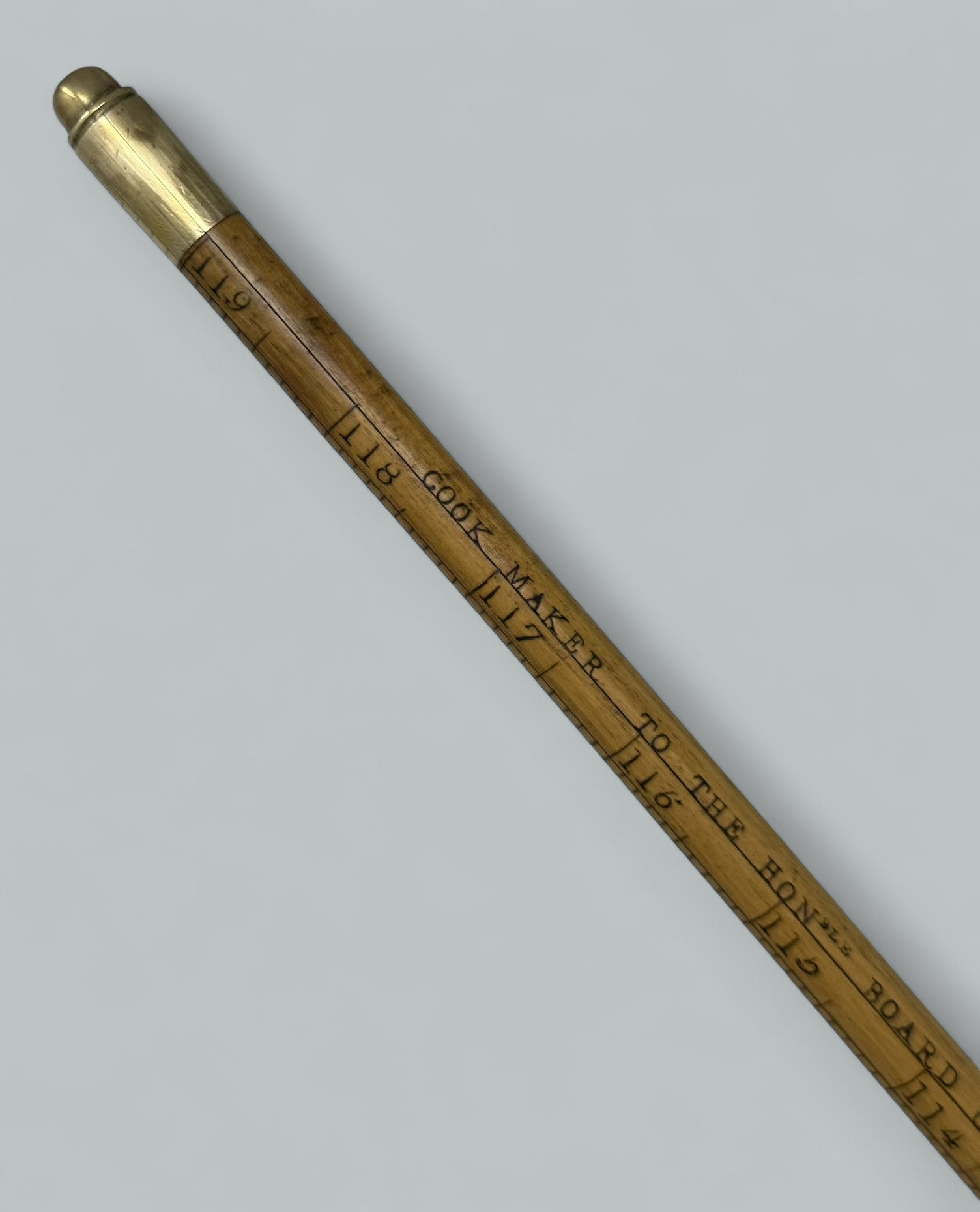125. Antique Gentlemans Ladys Gadget Measuring English Bamboo Walking Stick Cane RARE - Image 12