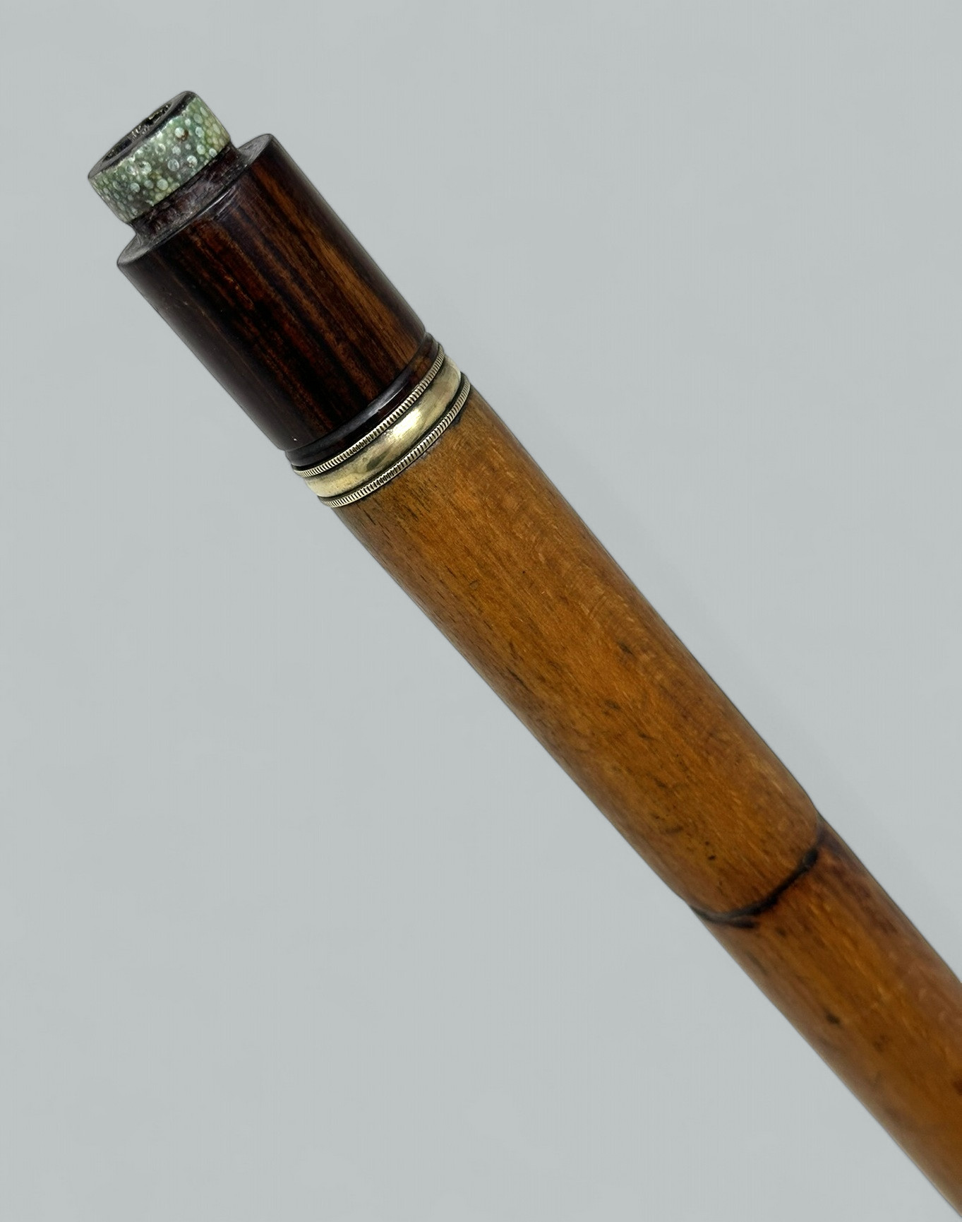 125. Antique Gentlemans Ladys Gadget Measuring English Bamboo Walking Stick Cane RARE - Image 14
