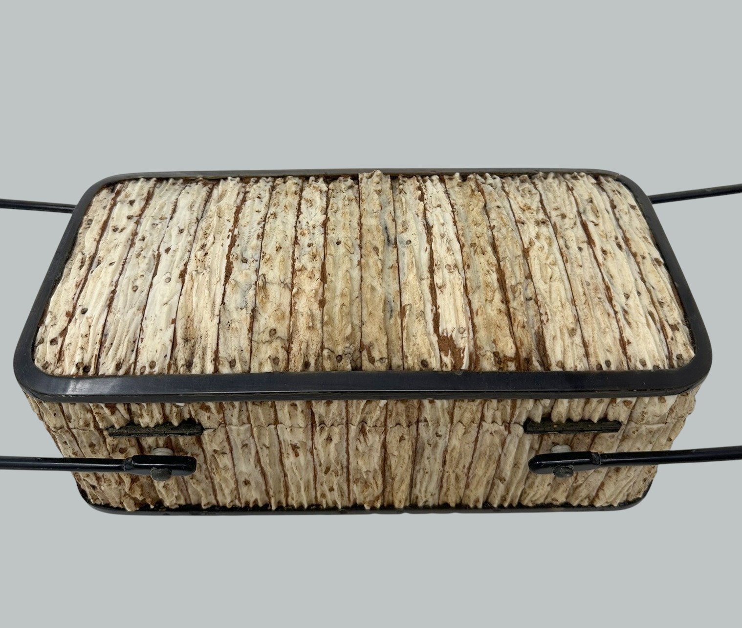 638. Antique Anglo Indian Vizagapatam Stag Antler Horn Sandalwood Box Jewelery Casket - Image 7