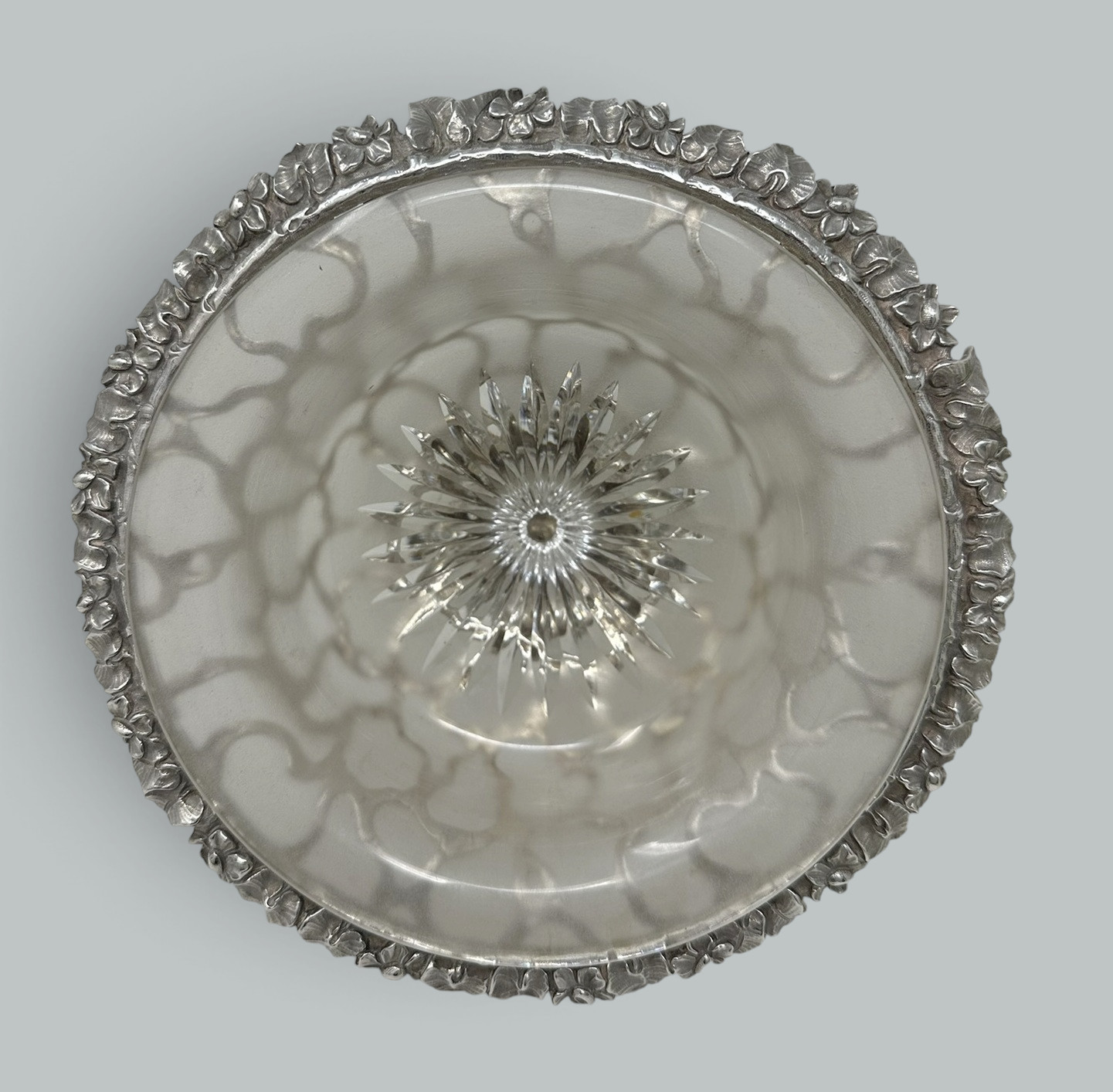 623. Antique Victorian English Sterling Silver Tazza Compot Centerpiece Fruit Bowl - Image 9