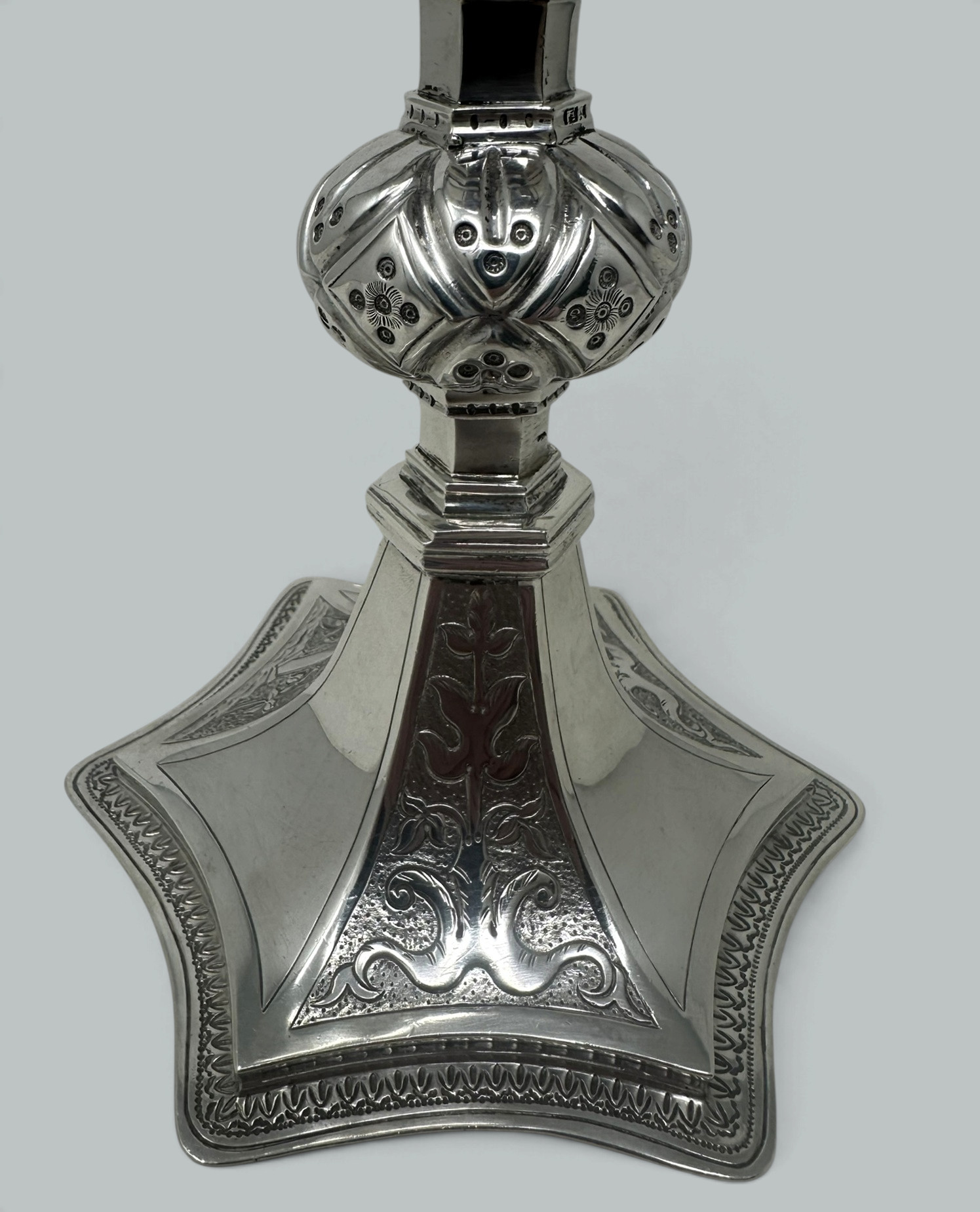 087. Antique Vintage Sterling Silver Wine Religious Goblet Chalice IRISH 1912. 12ozs - Image 10