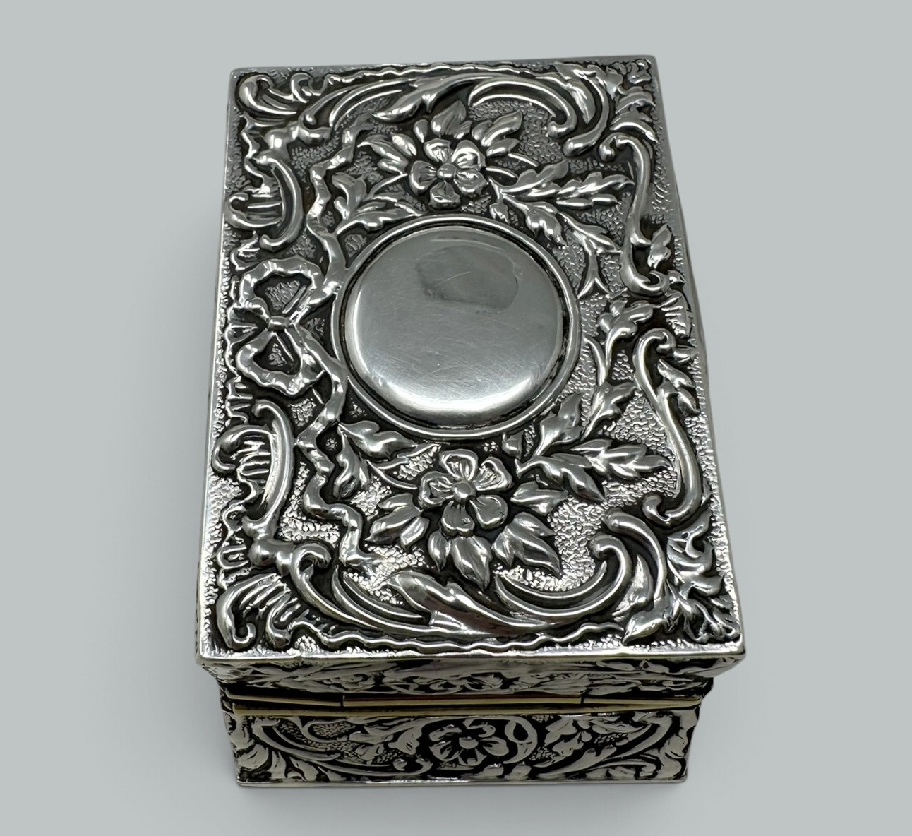 331. Antique Sterling Silver Spirit Burner Hair Tongs Legal Interest Casket 1903 Rare - Image 7