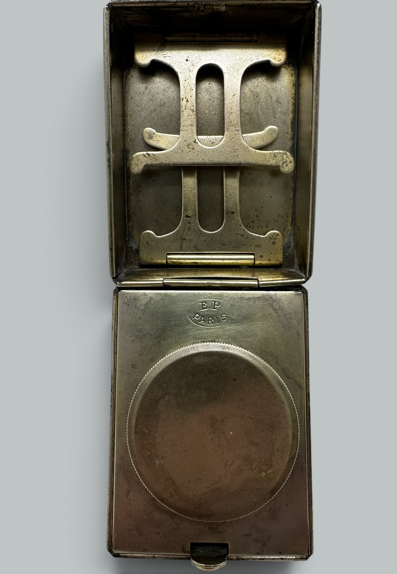 331. Antique Sterling Silver Spirit Burner Hair Tongs Legal Interest Casket 1903 Rare - Image 9