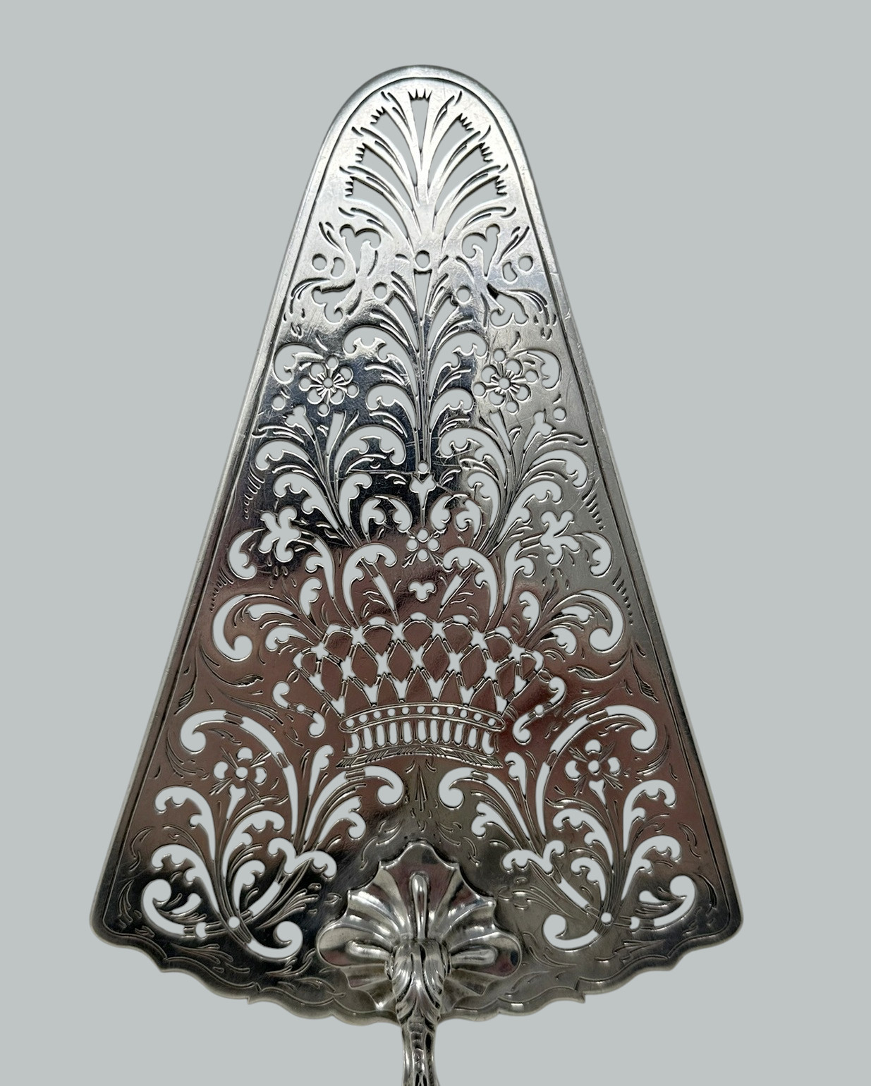 073. Antique English Georgian Sterling Silver Cake Fish Slice Trowel 1765 18th Century - Image 6